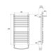 Полотенцесушитель электрический Point Альфа PN05148SPE 450x80см П11 хром