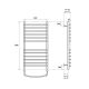 Полотенцесушитель электрический Point Альфа PN05158SE 50x80см П12 хром