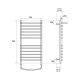 Полотенцесушитель электрический Point 50x80см П11 хром PN05158SPE