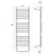 Полотенцесушитель электрический Point Альфа PN05152SE 50x120см П18 хром