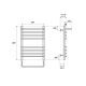 Полотенцесушитель электрический Point Нептун PN09156SPE 50x60см П7 хром