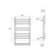 Полотенцесушитель электрический Point Омега PN90156SE 50x60см П8 хром