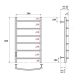 Полотенцесушитель электрический Point Афина PN04758 50x80см П6 хром