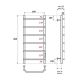 Полотенцесушитель электрический Point Виктория PN06848 40x80см П6 хром