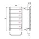 Полотенцесушитель электрический Point Виктория PN06858 50x80см П6 хром