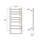 Полотенцесушитель электрический Point Аврора PN10848 40x80см П8 хром