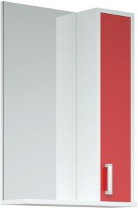 Зеркало-шкаф Corozo Колор 50см белый/красный SD-00000697