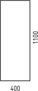 Пенал Corozo Огайо 40см белый SD-00000631 Пенал Corozo Огайо 40см белый SD-00000631