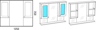 Зеркало-шкаф Corozo Прованс 105см белый SD-00000469 Зеркало-шкаф Corozo Прованс 105см белый SD-00000469