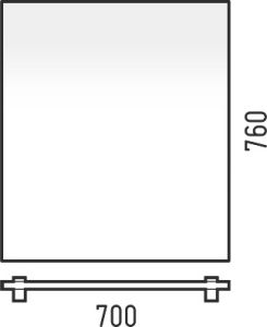 Зеркало Corozo Мирэль 70см SD-00000275