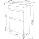 Тумба с раковиной IDDIS Zodiac 50 ZOD5CBFi95K Белая