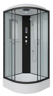 Душевая кабина Niagara NG-6702-14P 100x100см чёрный/прозрачное