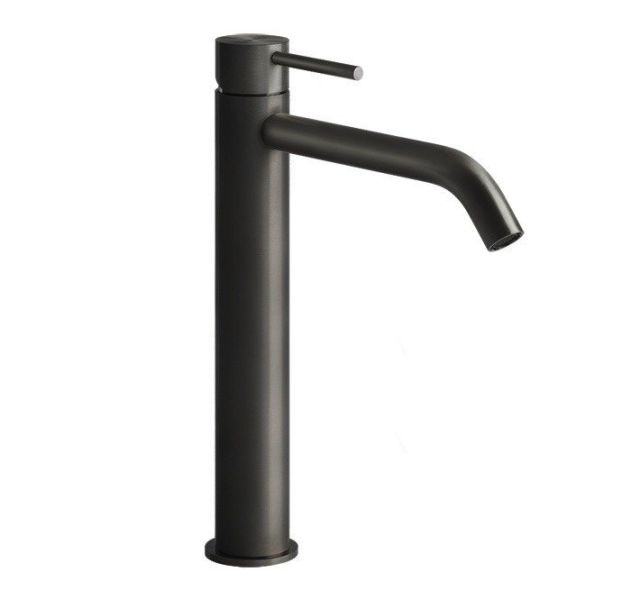 Смеситель для раковины Gessi Flessa 54006.707 чёрный брашированный
