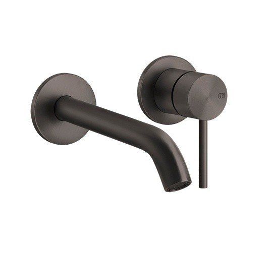 Встраиваемый смеситель для раковины Gessi Flessa 54086.707 чёрный брашированный