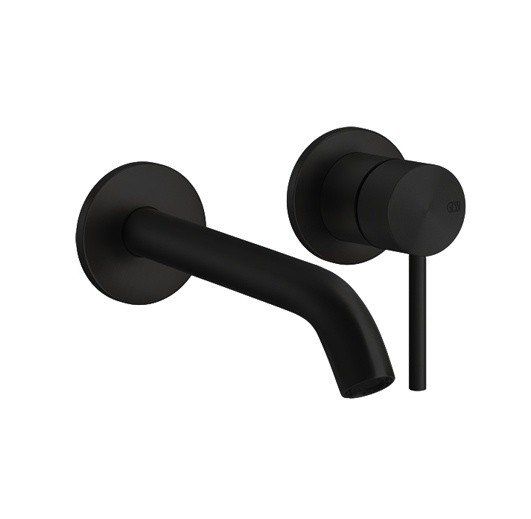 Встраиваемый смеситель для раковины Gessi Flessa 54086.299 чёрный матовый