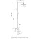 Душевая стойка со смесителем Gappo G2495-88