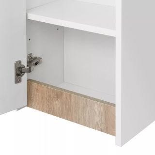 Шкаф Акватон Марти 1A270203MY010 белый/дуб эндгрейн Шкаф Акватон Марти 1A270203MY010 белый/дуб эндгрейн