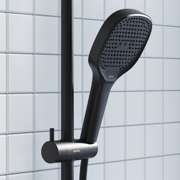 Душевая стойка Damixa Merkur 940730300 Черная матовая