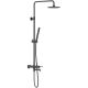 Душевая стойка Damixa Scandinavian Pure 936740300 Черная матовая