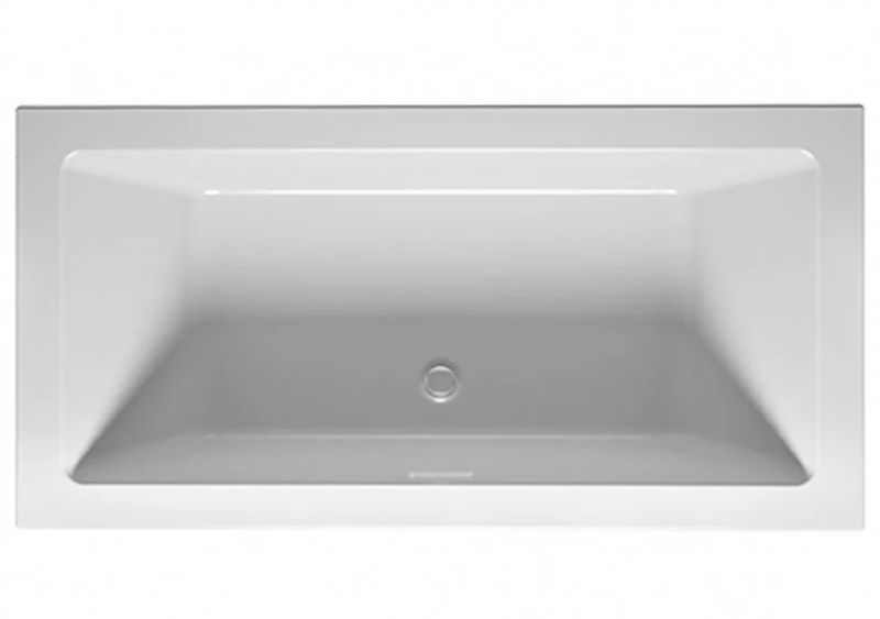Акриловая ванна Riho Rethink Cubic Velvet Fall B109013105 заполнение через перелив 190х90см белый матовый