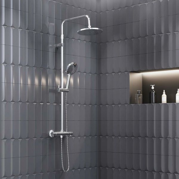 Душевая стойка Damixa Jupiter 977800000 с термостатом Хром