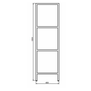 Шкаф Comforty 00-00010051 Черный матовый 45 см