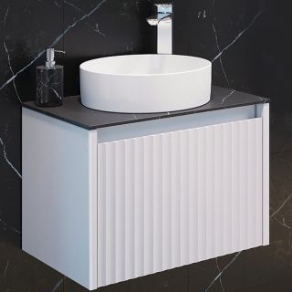 Тумба с раковиной Comforty Марсель 00-00012272 60 см Белая матовая Тумба с раковиной Comforty Марсель 00-00012272 60 см Белая матовая