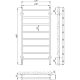 Полотенцесушитель электрический Laris Феличия ЧК8 400х800 R 73207590 Белый муар