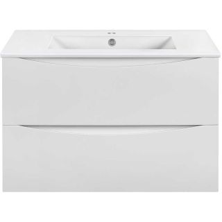 Тумба под раковину Vincea Mia Slim 80 VMC-2MC800S1GW подвесная G.White Тумба под раковину Vincea Mia Slim 80 VMC-2MC800S1GW подвесная G.White