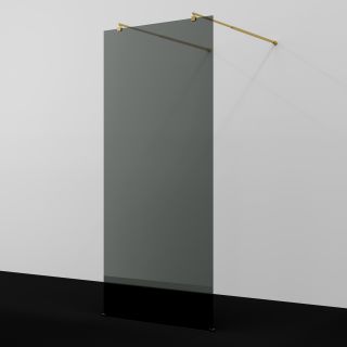 Душевая перегородка WasserKRAFT Vechte 60W39PG-TG 90 см профиль золото стекло тонированное