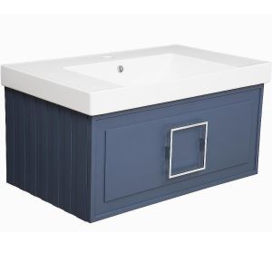Тумба под раковину La Fenice Cubo FNC-01-CUB-BG-80 Синяя матовая 80 см