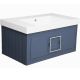 Тумба под раковину La Fenice Cubo FNC-01-CUB-BG-80 Синяя матовая 80 см