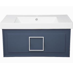 Тумба под раковину La Fenice Cubo FNC-01-CUB-BG-80 Синяя матовая 80 см