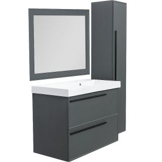 Зеркало La Fenice Cubo FNC-02-CUB-G-100-80 серое матовое 100 см Зеркало La Fenice Cubo FNC-02-CUB-G-100-80 серое матовое 100 см
