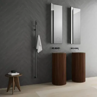 Полотенцесушитель электрический AQUAme AQM3150GM 18x165 см графит матовый