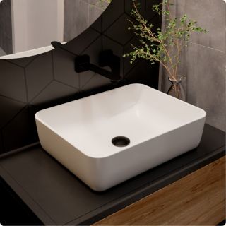 Смеситель для раковины AQUAme Monza AQM6315MB чёрный матовый