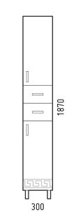 Пенал Corozo Олимп Z2 30см белый SD-00000693 Пенал Corozo Олимп Z2 30см белый SD-00000693