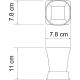 Стакан для зубных щеток WasserKRAFT Amper K-5428N Стакан для зубных щеток WasserKRAFT Amper K-5428N
