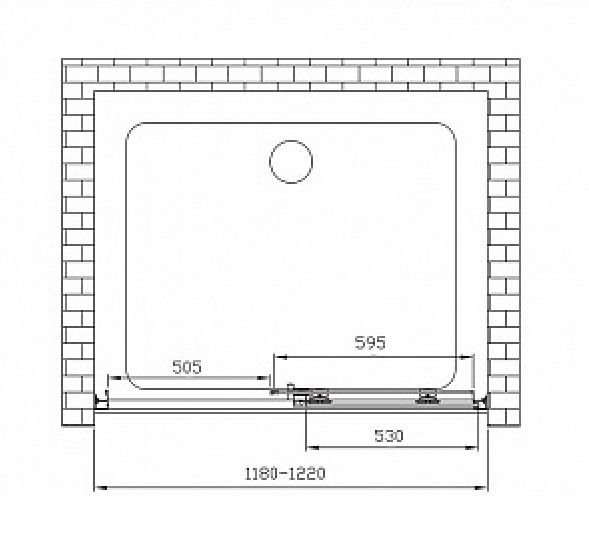 Душевая дверь Vincea Soft VDS-3SO120CLB 120 см