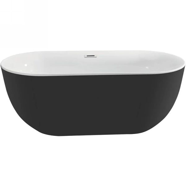 Акриловая ванна Aquatek Афина 170x78 см черный AQ-144778BL