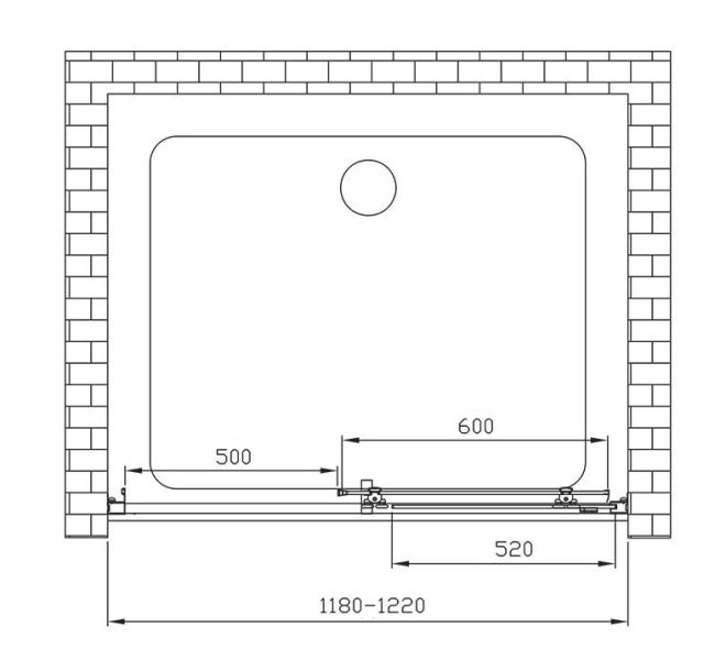 Душевая дверь Vincea Alpha VDS-3AL120MT 120 см