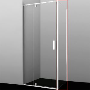 Душевая стенка WasserKRAFT Aula 11P10-RP100 профиль Белый стекло прозрачное