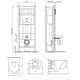 Комплект унитаза с инсталляцией Damixa Scandinavian Pure DX36.IS10151.1701 с сиденьем Микролифт и клавишей смыва Хром глянцевый