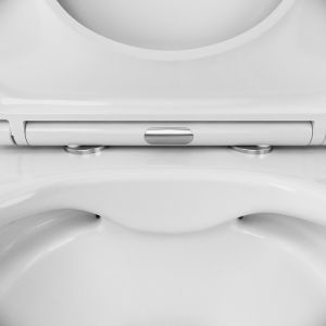 Унитаз с инсталляцией  AM.PM Awe FlashClean IS30251.111700 с сиденьем Микролифт и клавишей смыва Хром