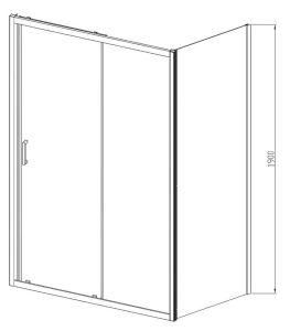 Душевой уголок Vincea Alpha VSR-3AL8015CL 150x80 см