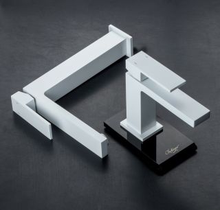 Смеситель для раковины Boheme Qubic 471-MW белый матовый Смеситель для раковины Boheme Qubic 471-MW белый матовый