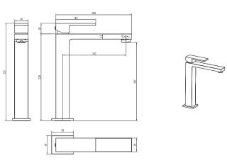 Смеситель для раковины Boheme Qubic 472-MW белый матовый Смеситель для раковины Boheme Qubic 472-MW белый матовый
