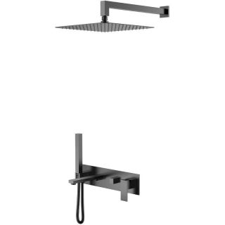 Душевой комплект Boheme Qubic 474-GM антрацит Душевой комплект Boheme Qubic 474-GM антрацит