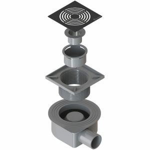 Душевой трап Boheme Smart Design 984-15-B 15см чёрный