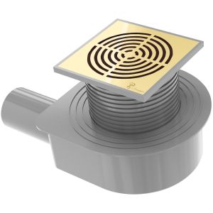 Душевой трап Boheme Smart Design 984-15-MG 15см золото матовое